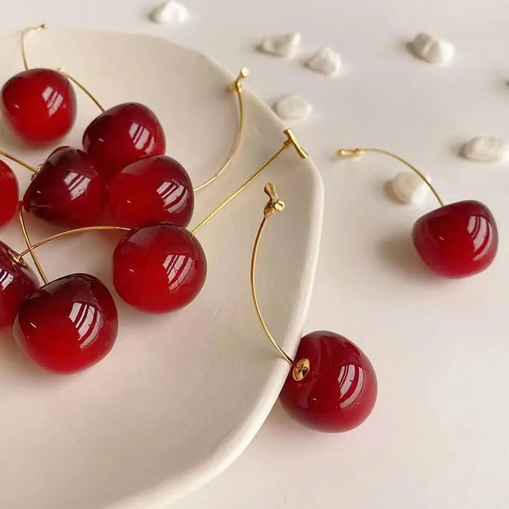 Acrylic Cherry Earrings