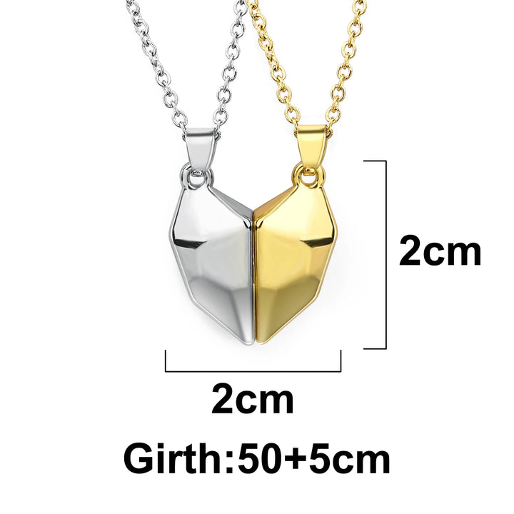 Necklace Magnetic Heart 2pcs