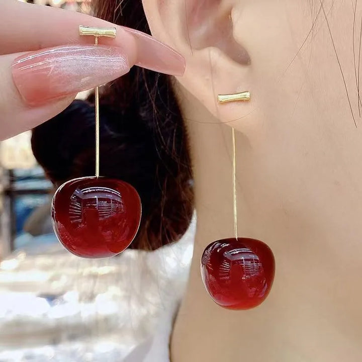 Acrylic Cherry Earrings